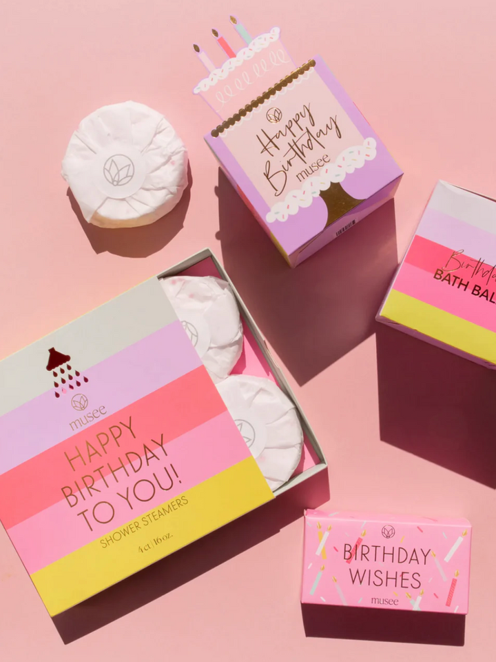 Musee: Birthday Shower Steamers