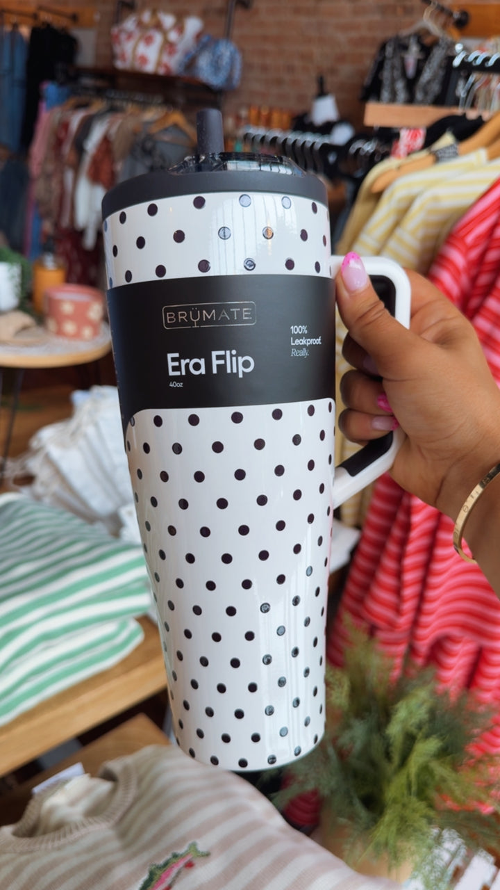 Brumate: Era Flip 40oz -Polka Pearl