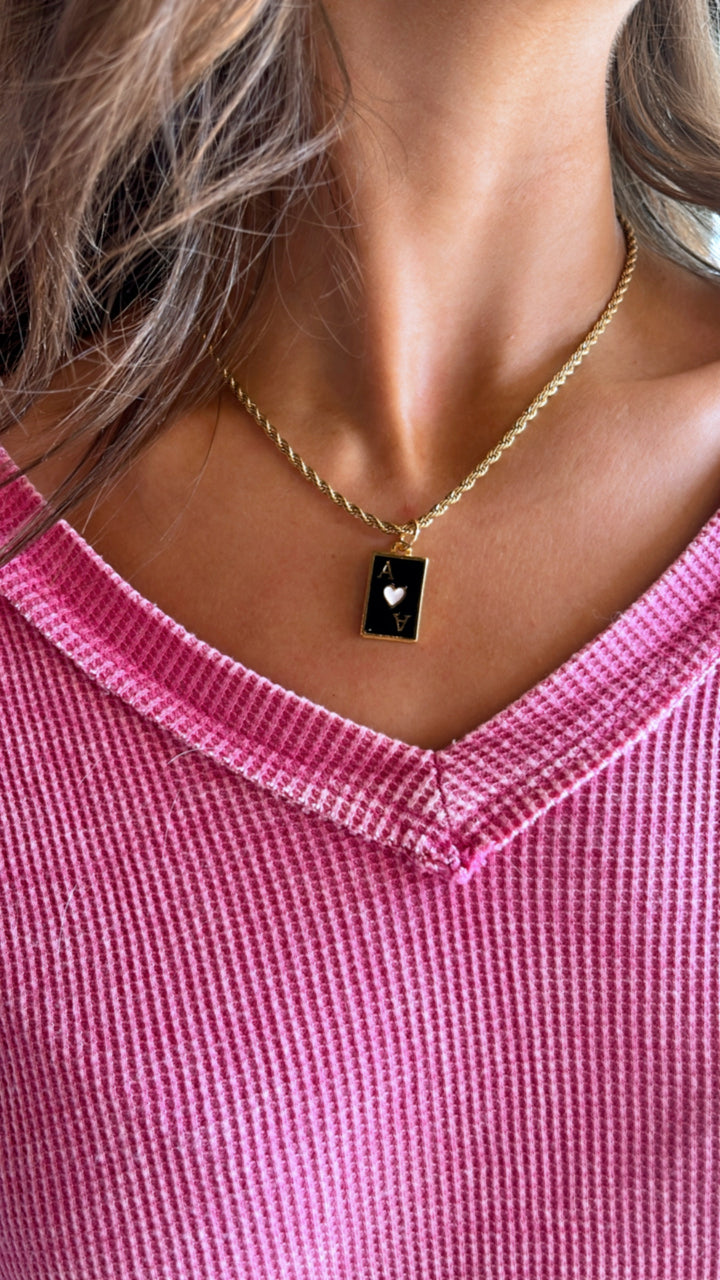 Ace Necklace -Black