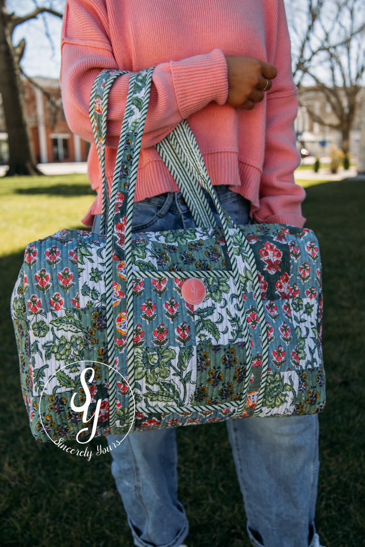 SY Label: Scottie Quilted Duffle Bag