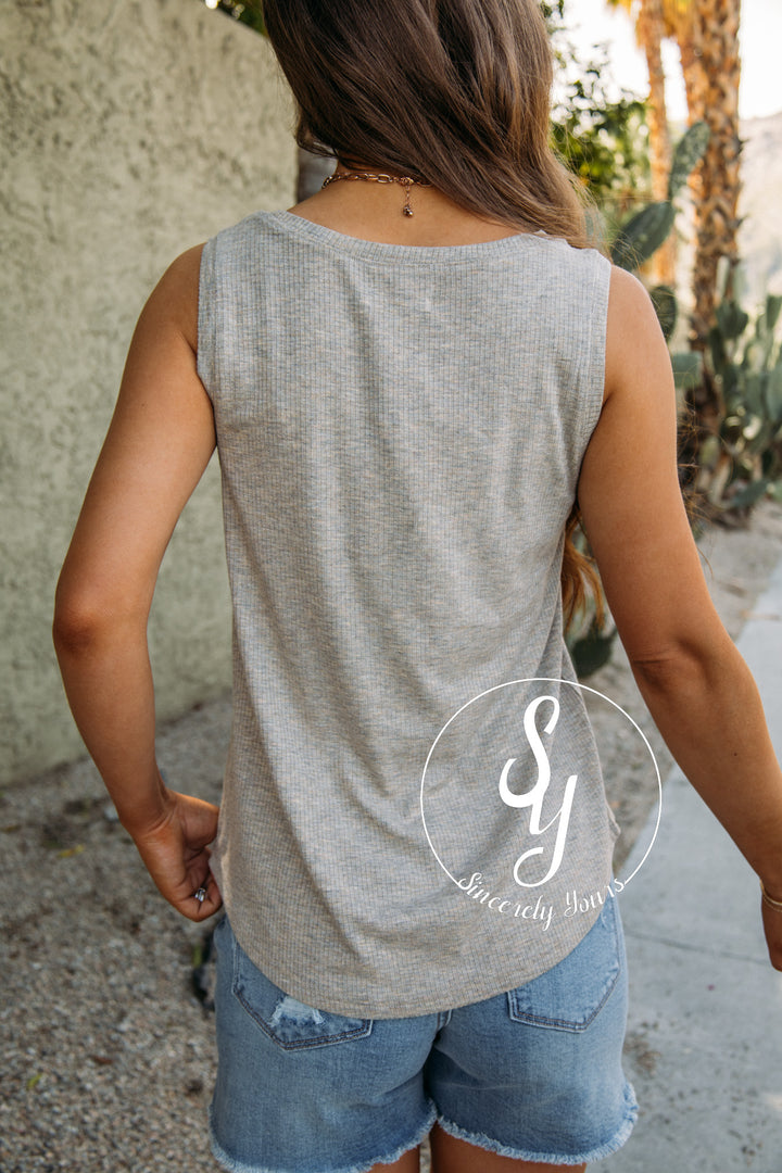 Laguna Livin Tank - Camel Heather