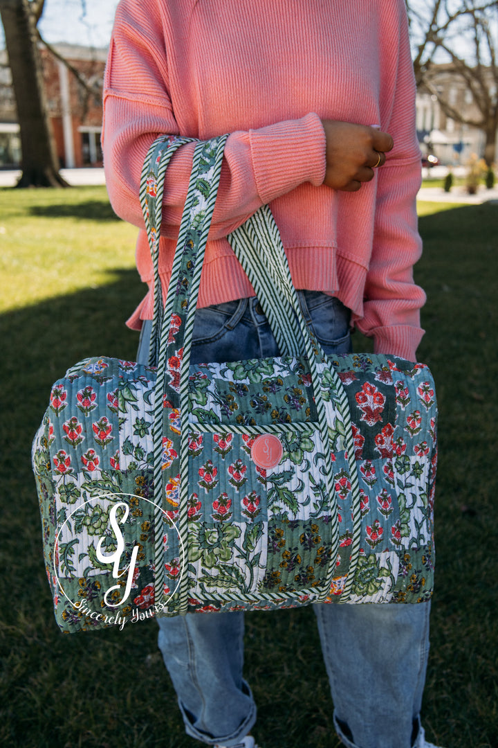 SY Label: Scottie Quilted Duffle Bag