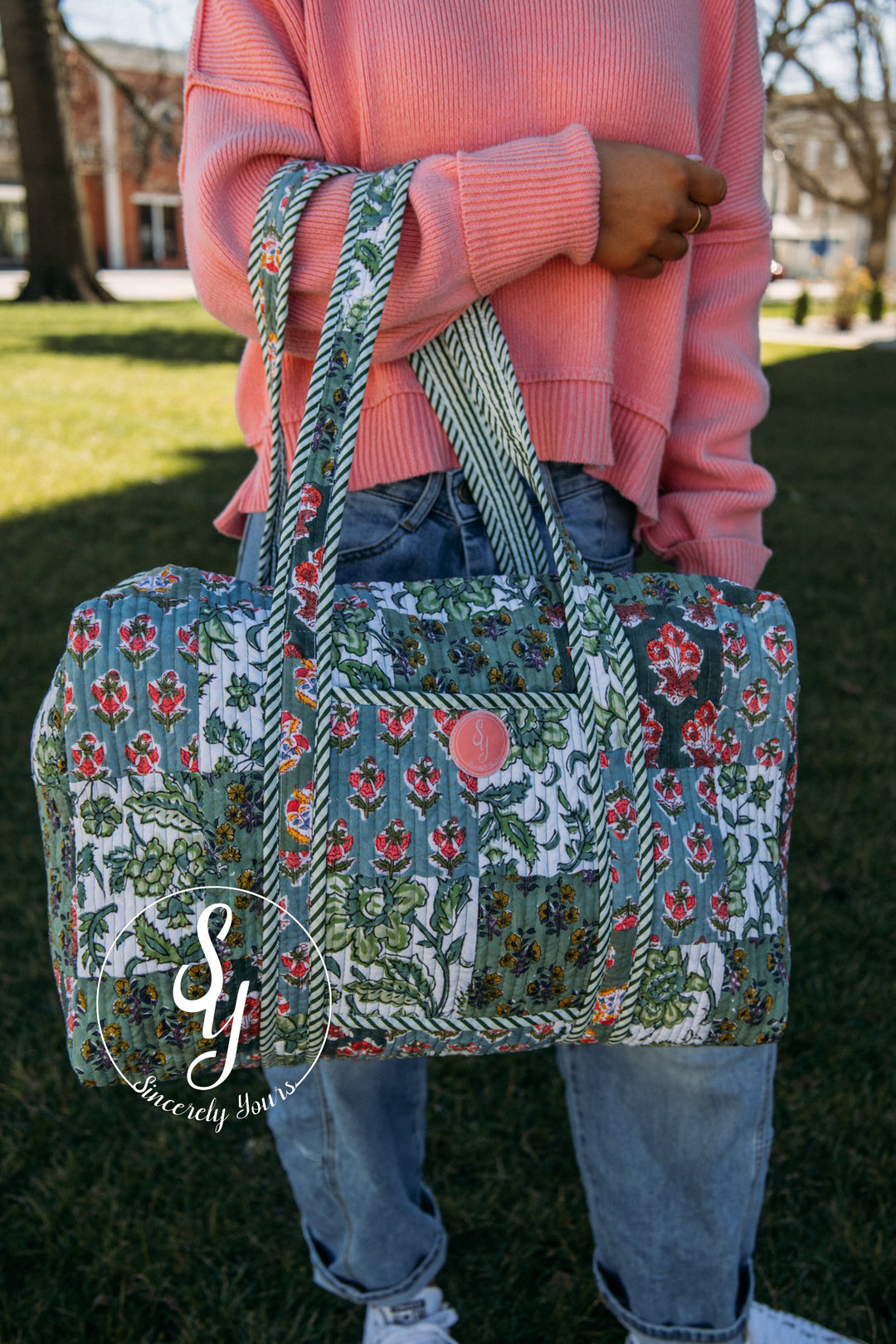 SY Label: Scottie Quilted Duffle Bag