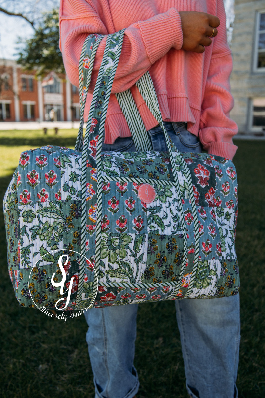 SY Label: Scottie Quilted Duffle Bag