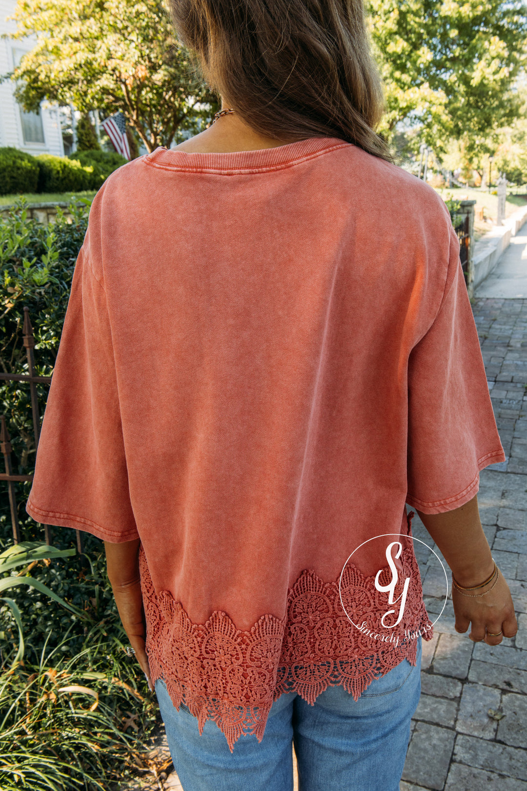 Flirty Love Top - Brick