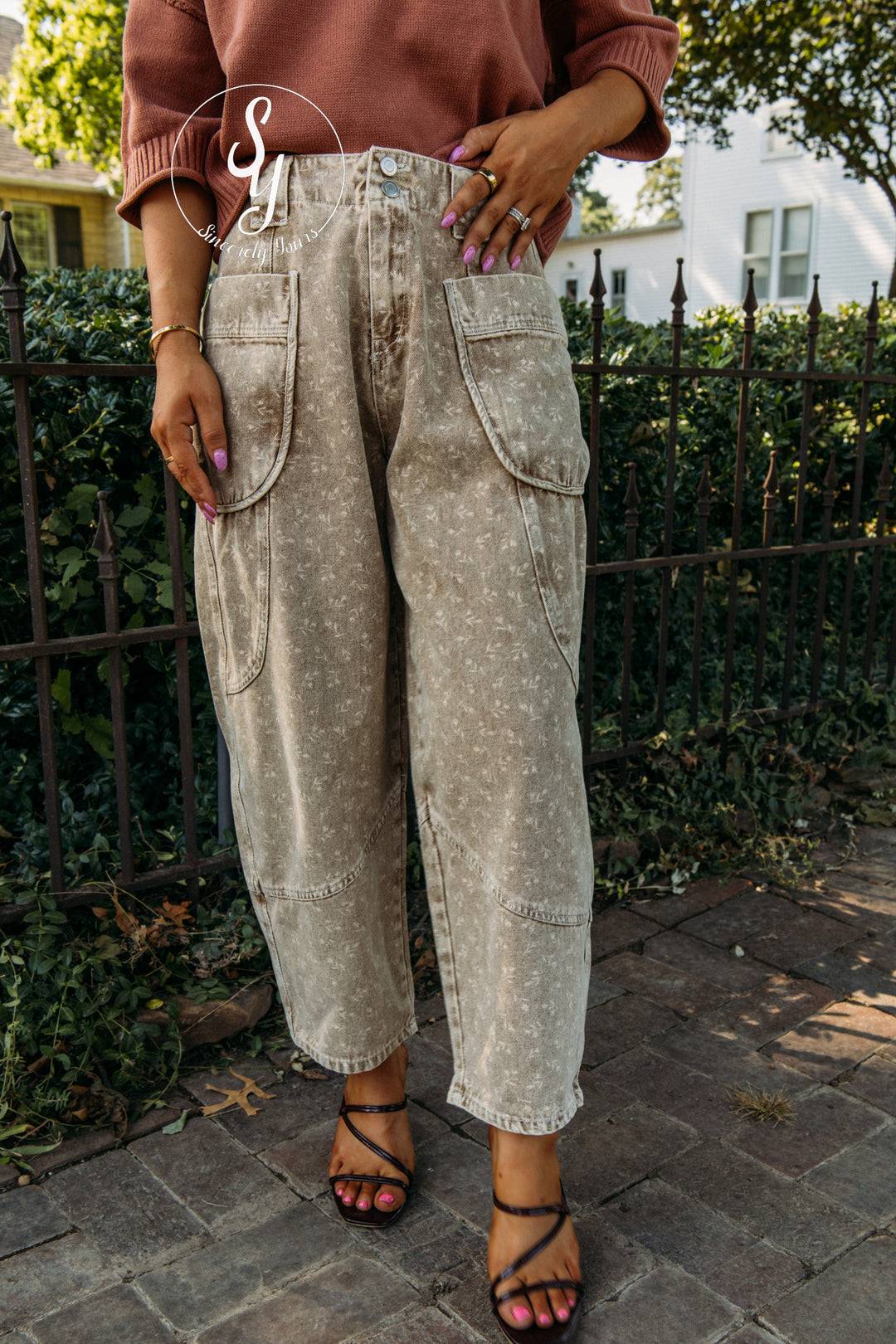 Bowie Barrel Denim - Latte