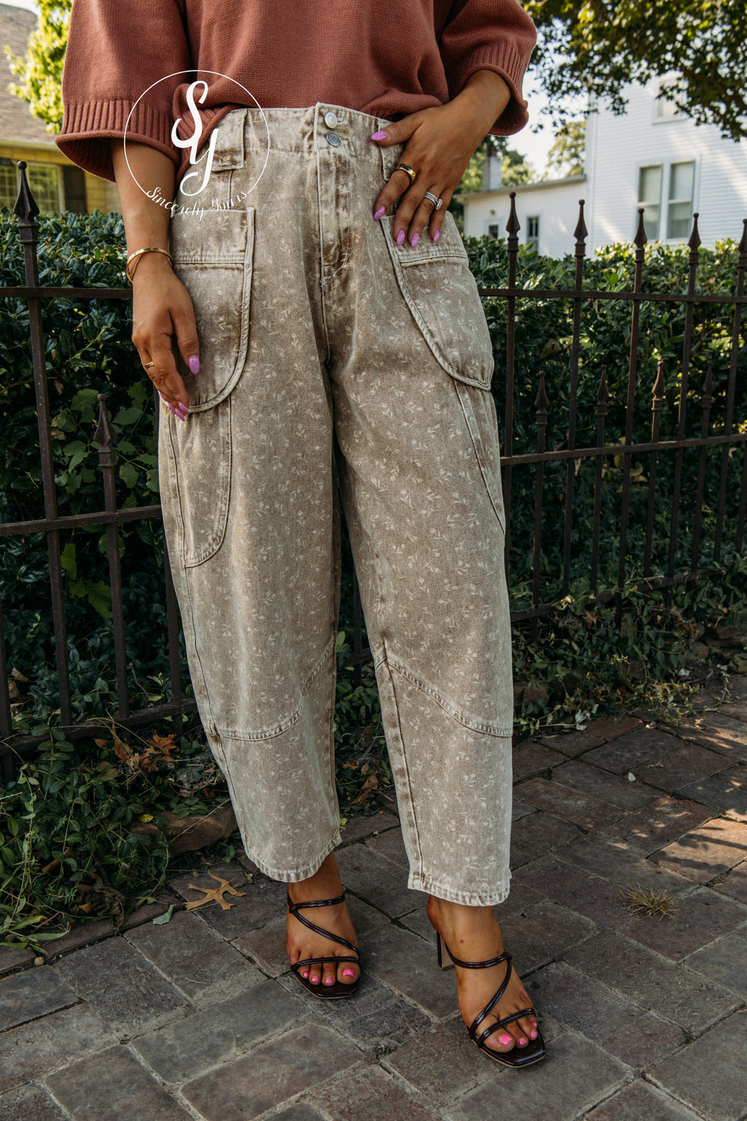Bowie Barrel Denim - Latte