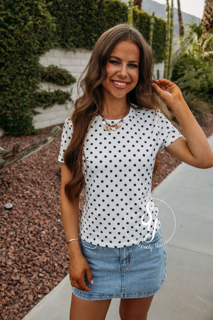 For The Spots Top - White
