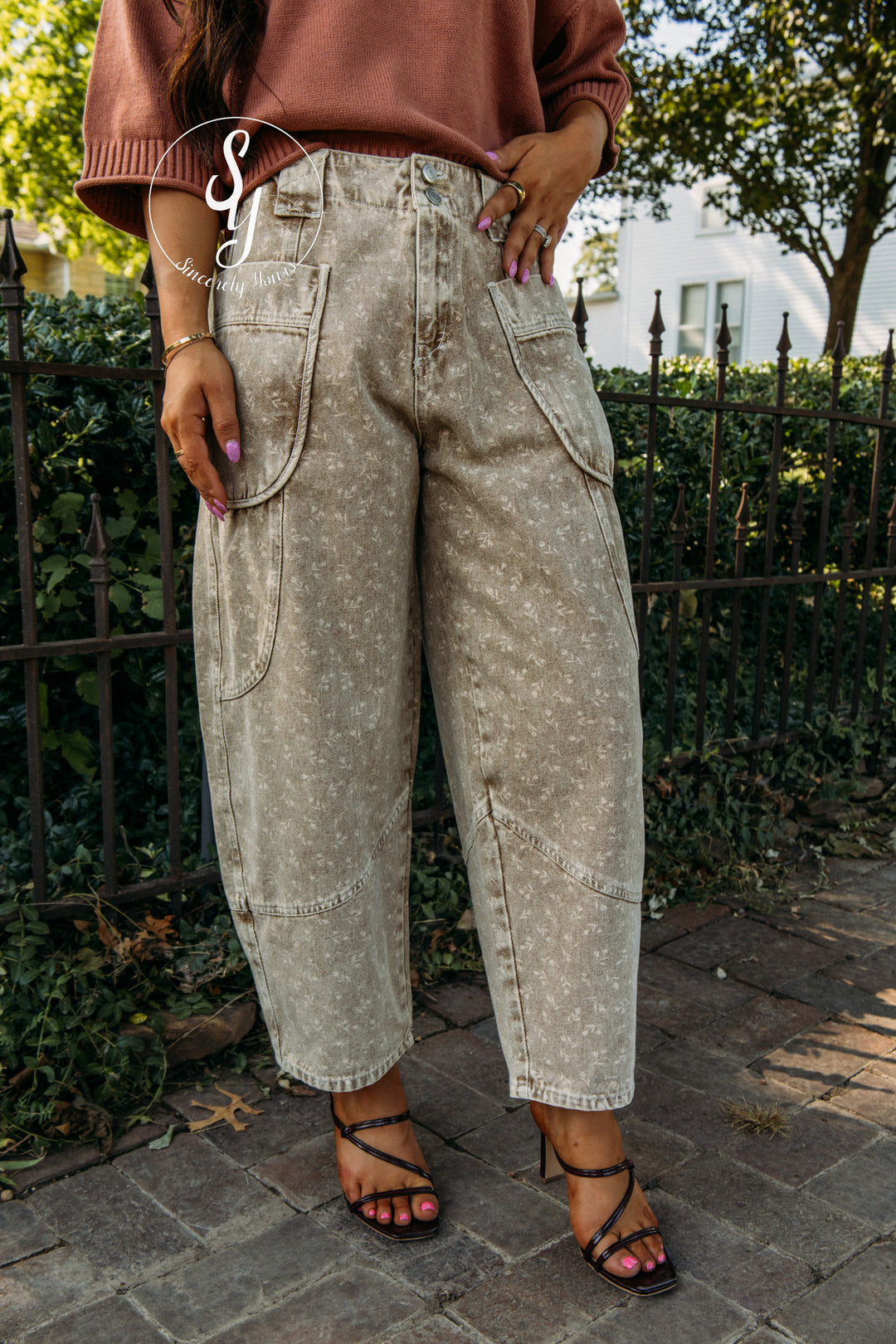 Bowie Barrel Denim - Latte