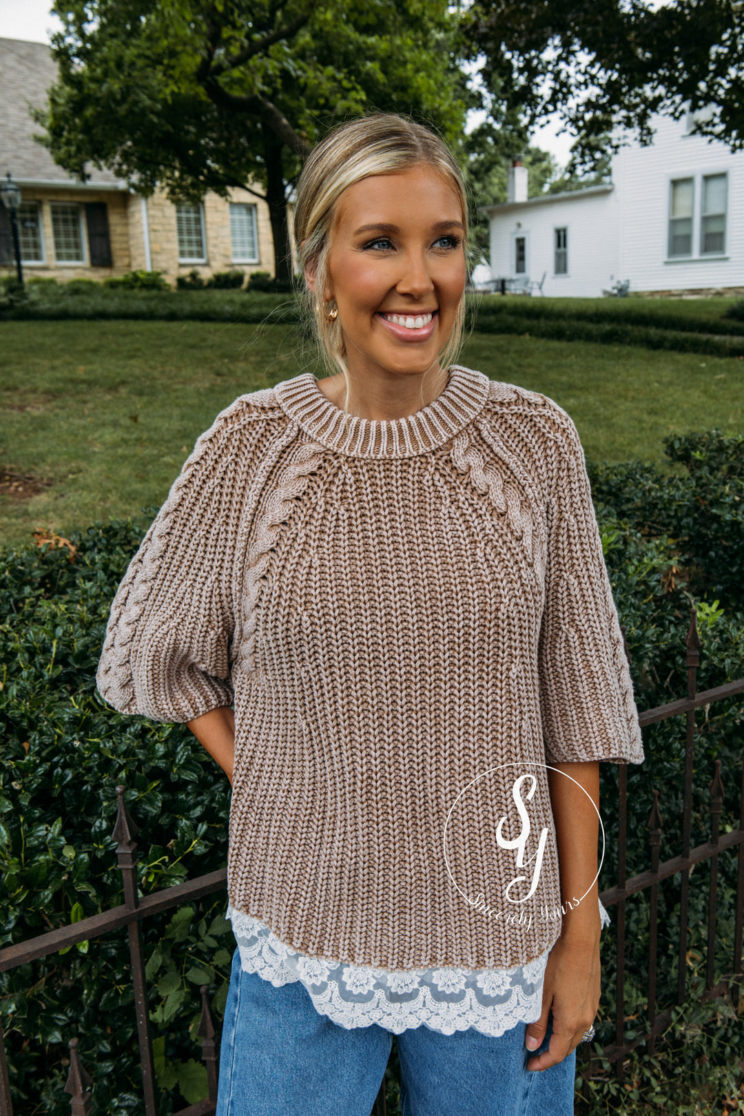 Knit Fix Sweater - Almond