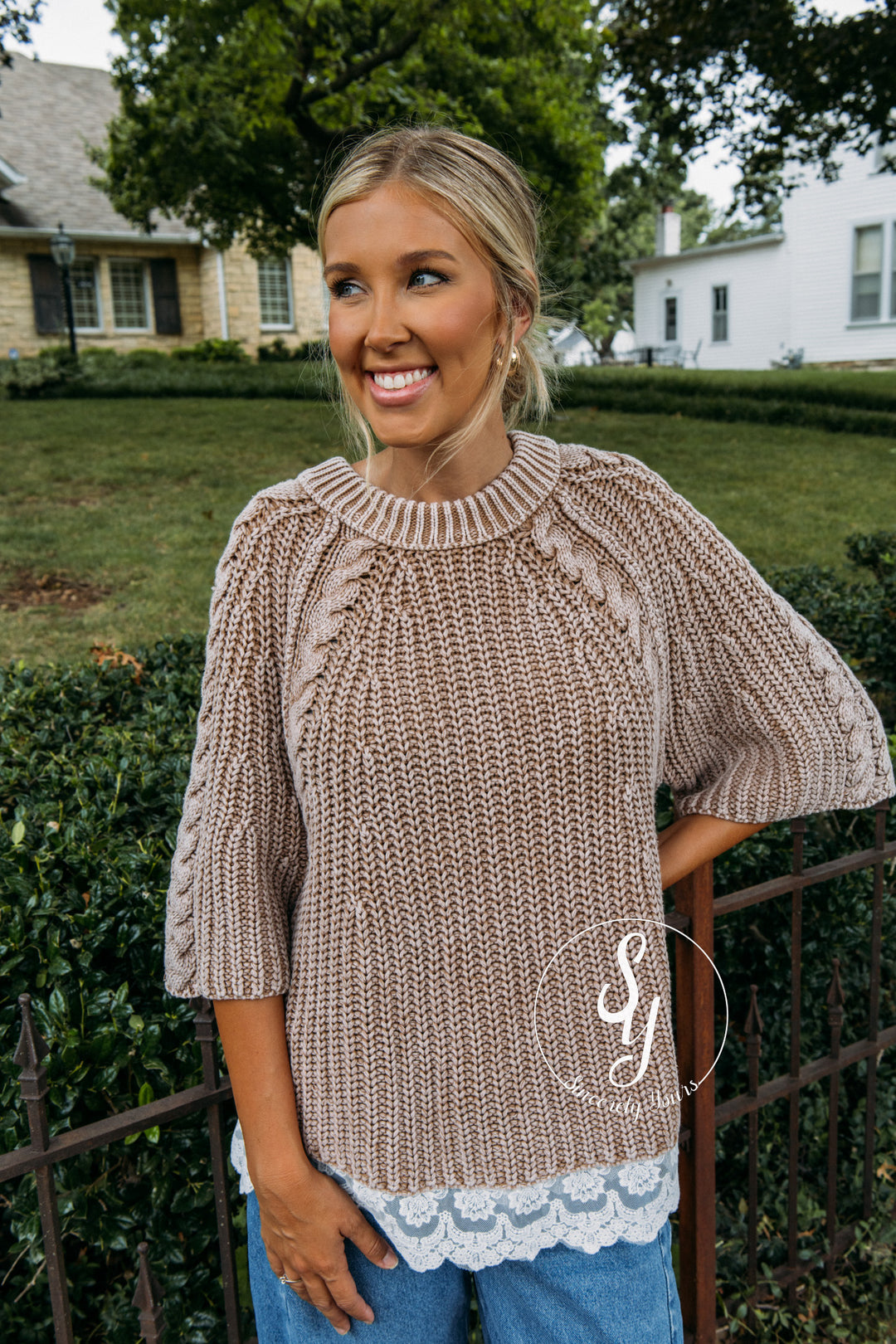 Knit Fix Sweater - Almond