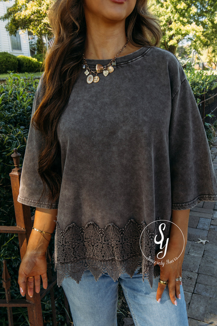 Flirty Love Top - Espresso