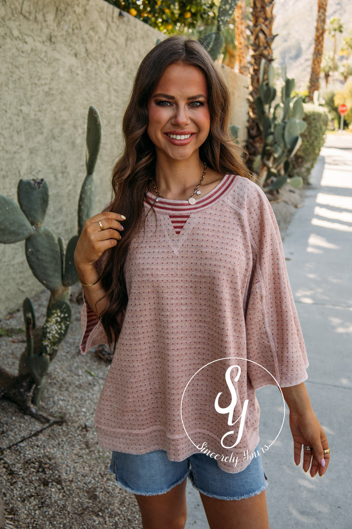 Reversible Here Or There Top - Strawberry