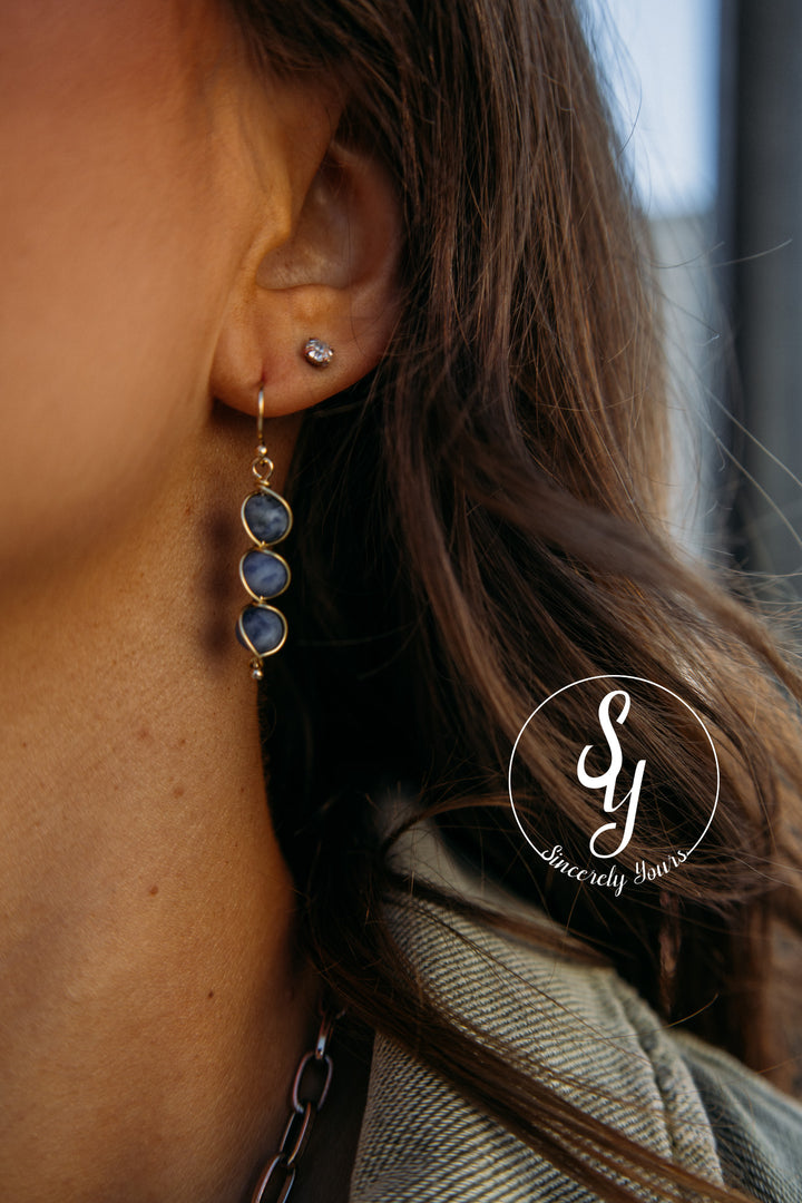 Dangle Around Earring - Blue