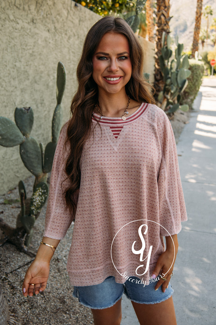 Reversible Here Or There Top - Strawberry