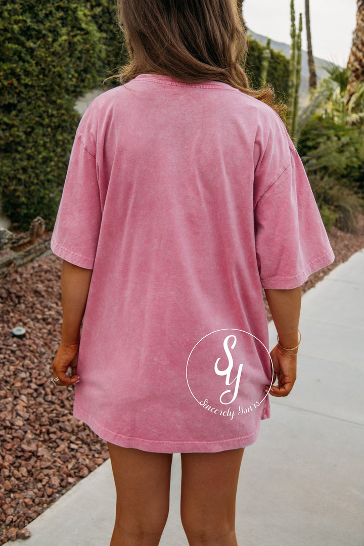 Wild West Graphic Tee - Pink