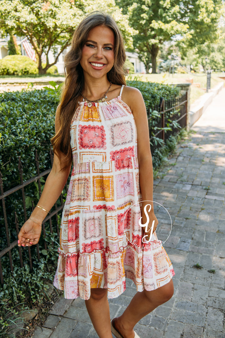 Floral Fantasy Dress - Blush