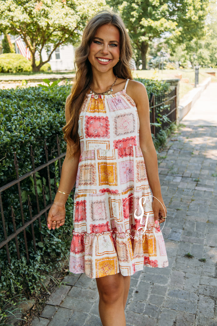 Floral Fantasy Dress - Blush