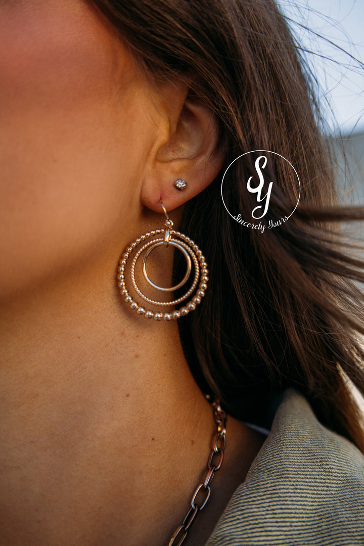 Elevated Times Hoop -Gold