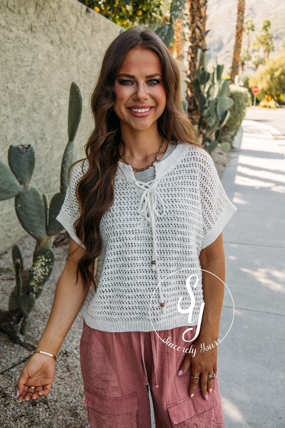 Easy Grace Top - Cream