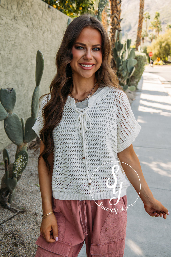 Easy Grace Top - Cream