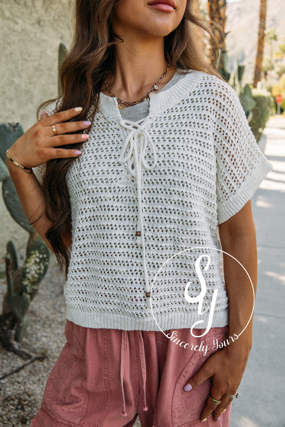 Easy Grace Top - Cream