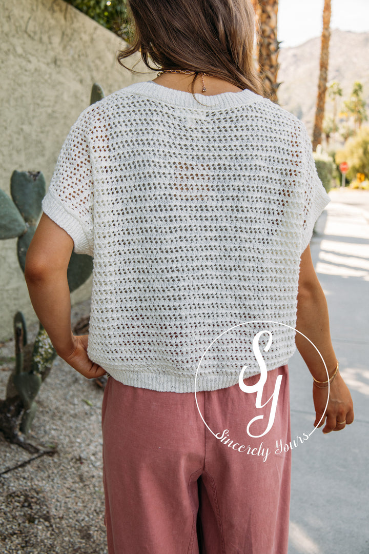 Easy Grace Top - Cream
