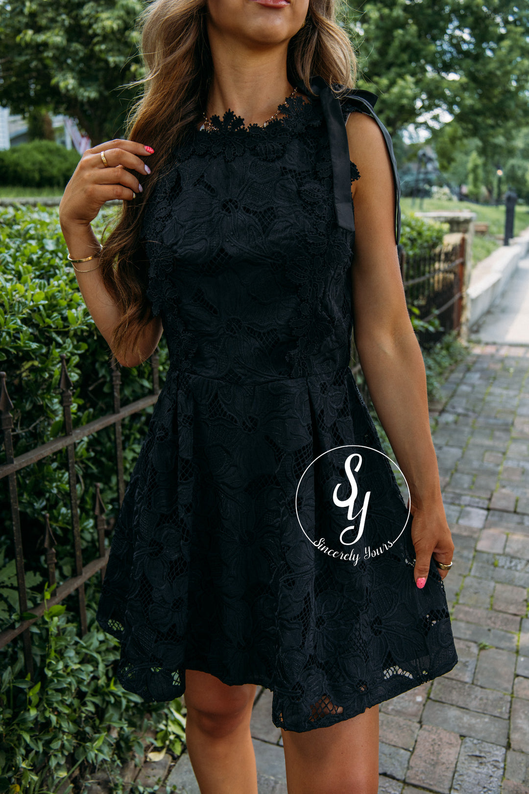 Lace And Grace Dress - Black