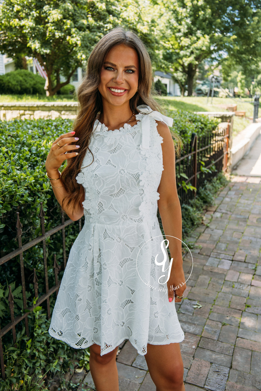 Lace And Grace Dress - White