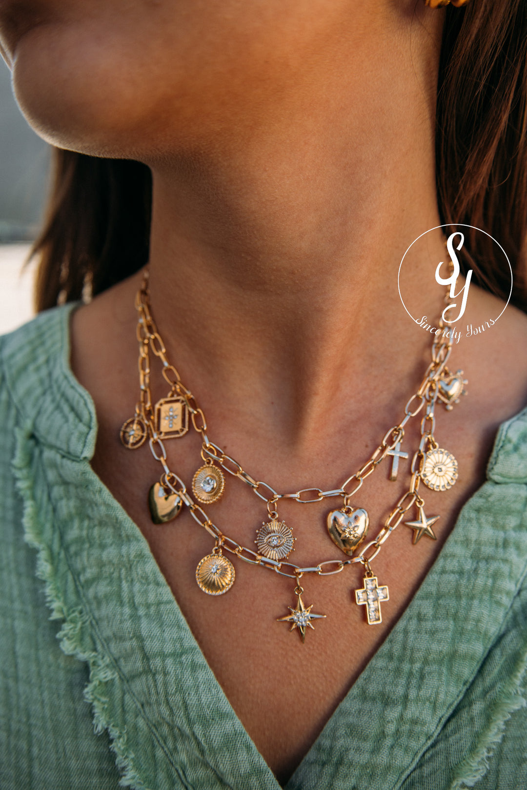 All About The Charm Necklace - Gold