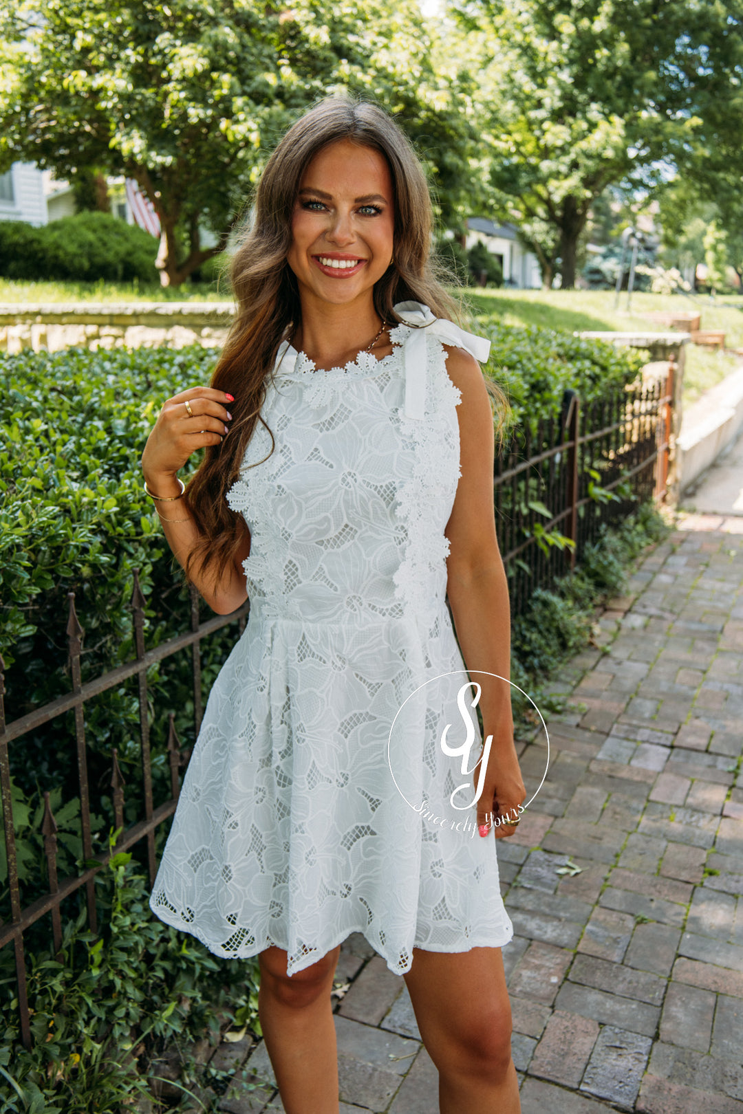 Lace And Grace Dress - White