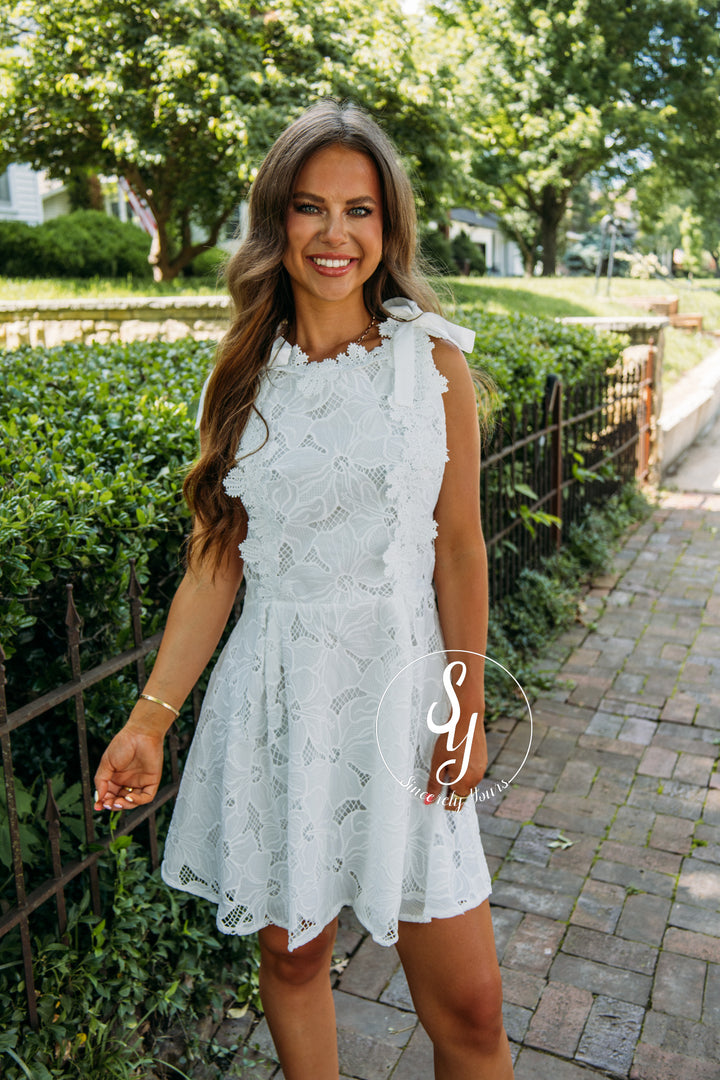 Lace And Grace Dress - White