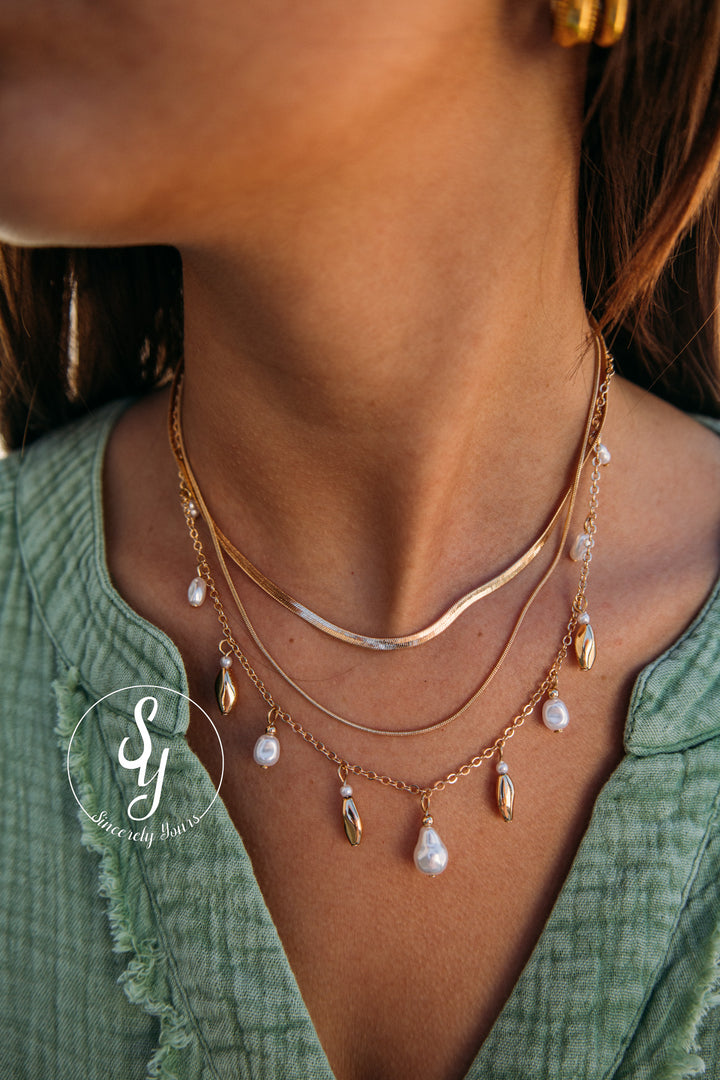 Cora Layered Necklace - Gold