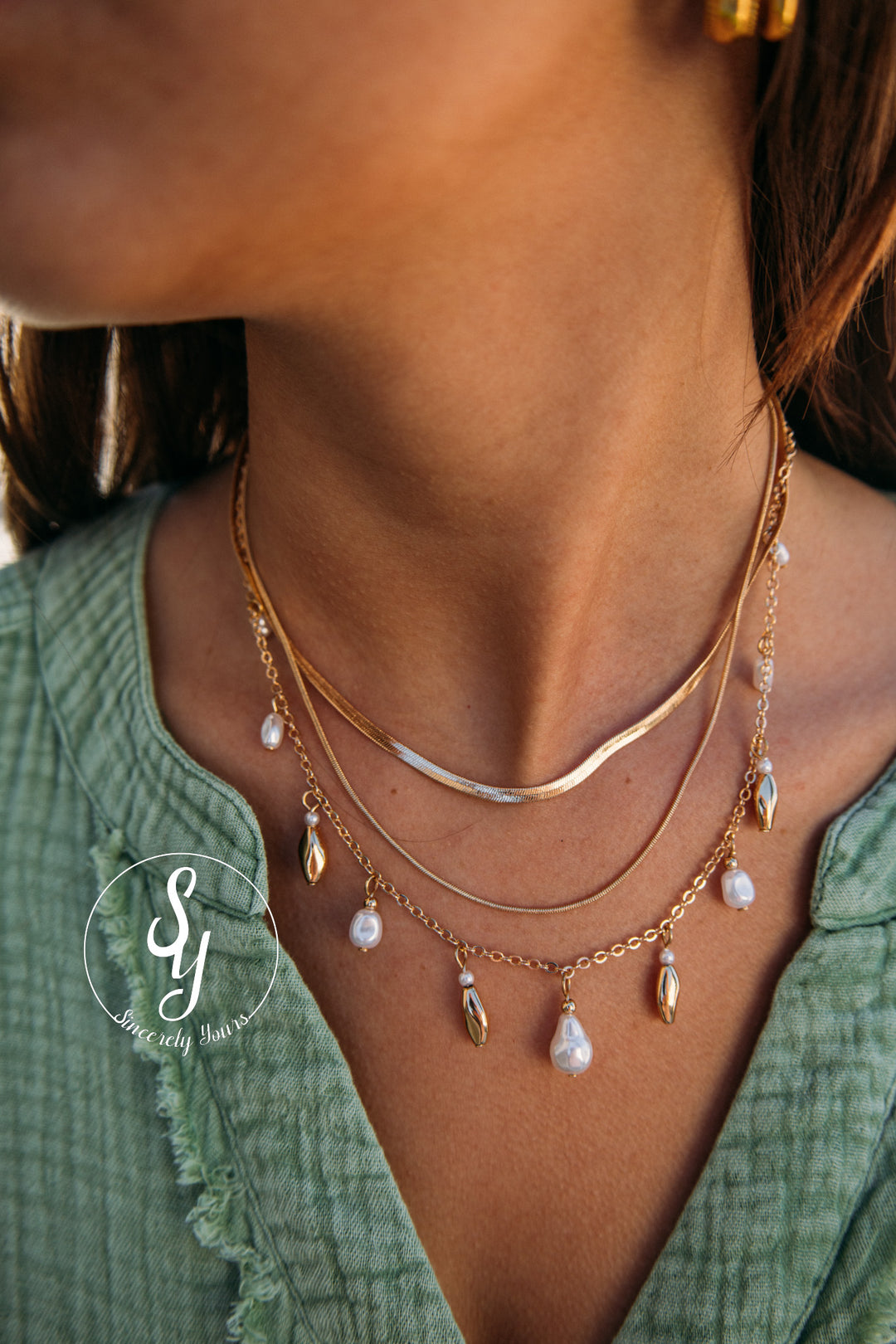 Cora Layered Necklace - Gold