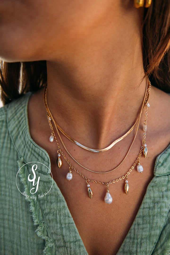 Cora Layered Necklace - Gold