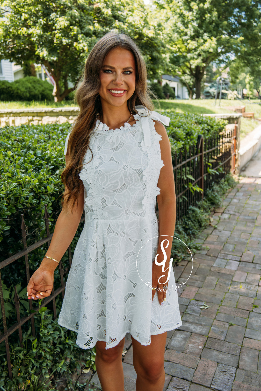 Lace And Grace Dress - White