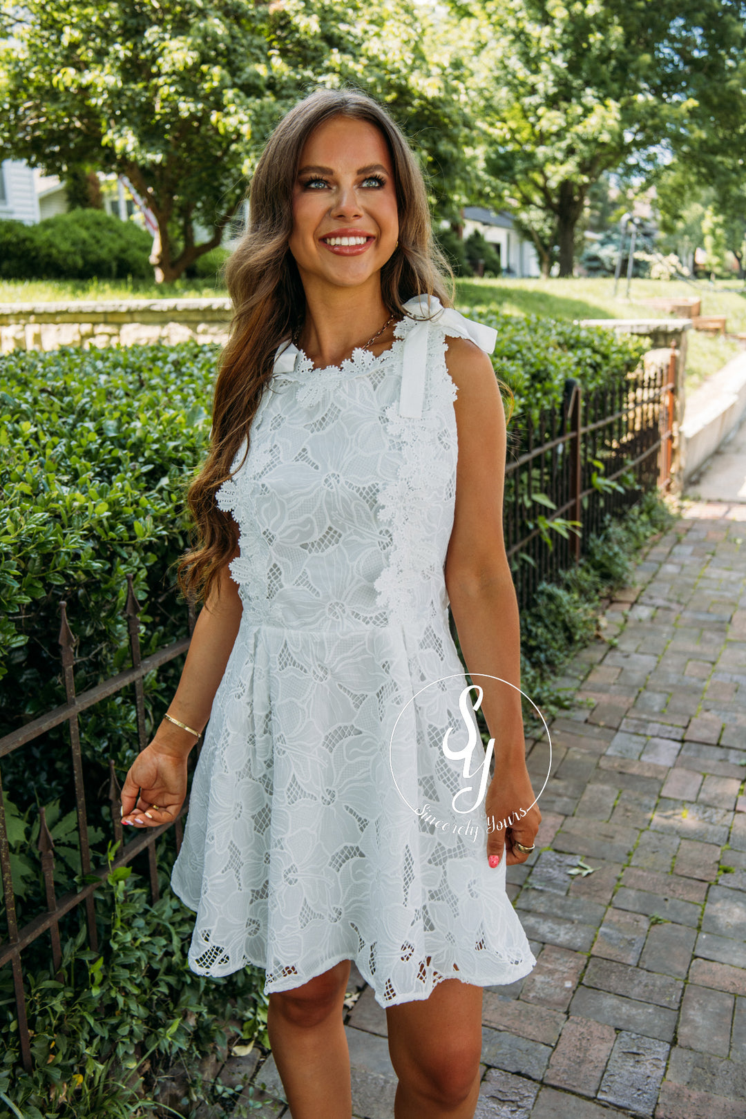 Lace And Grace Dress - White