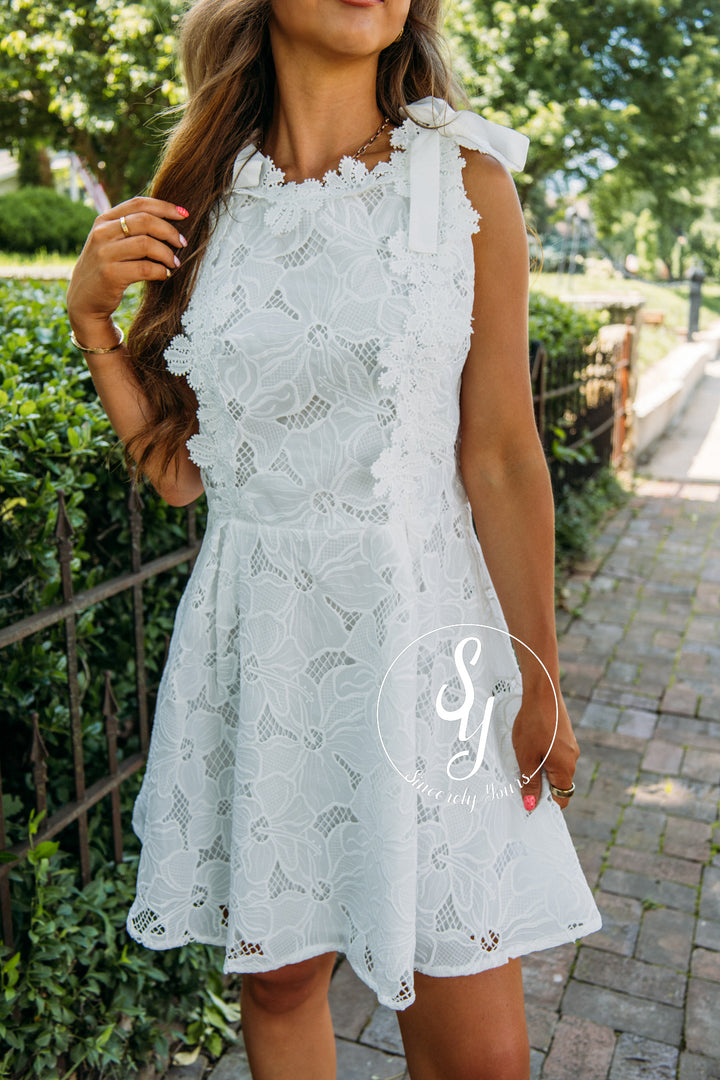 Lace And Grace Dress - White