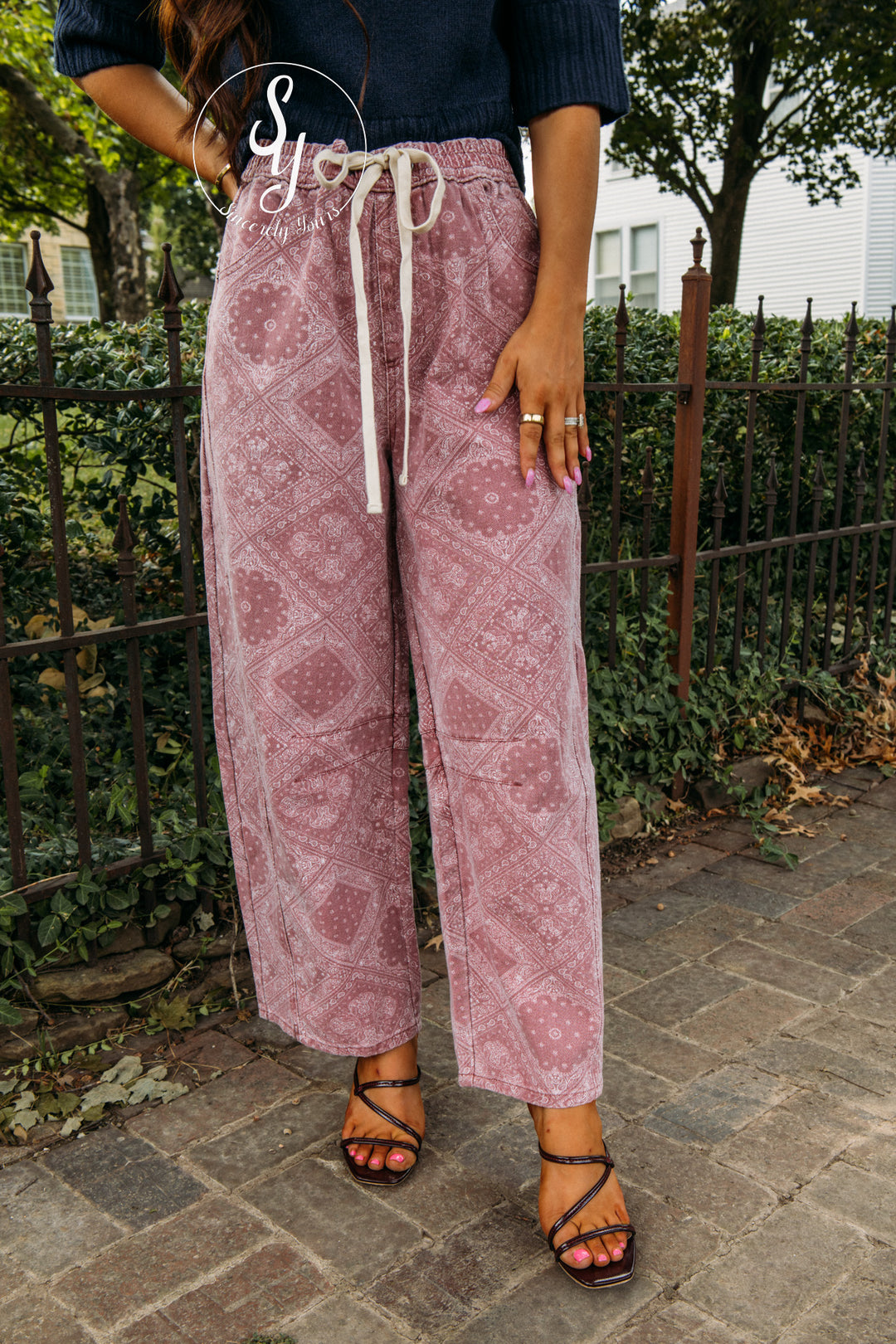 Echo Barrel Denim - Pink