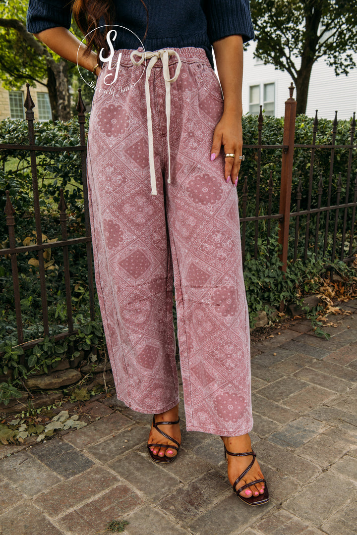 Echo Barrel Denim - Pink