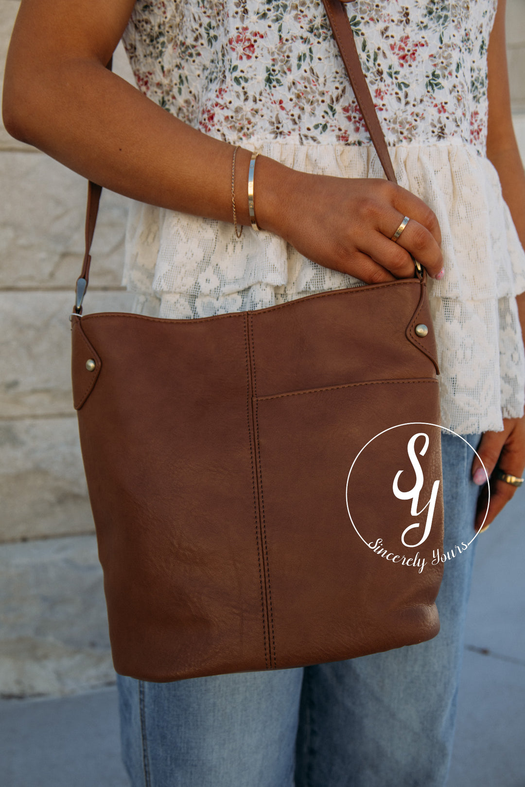 Weston Crossbody - Saddle