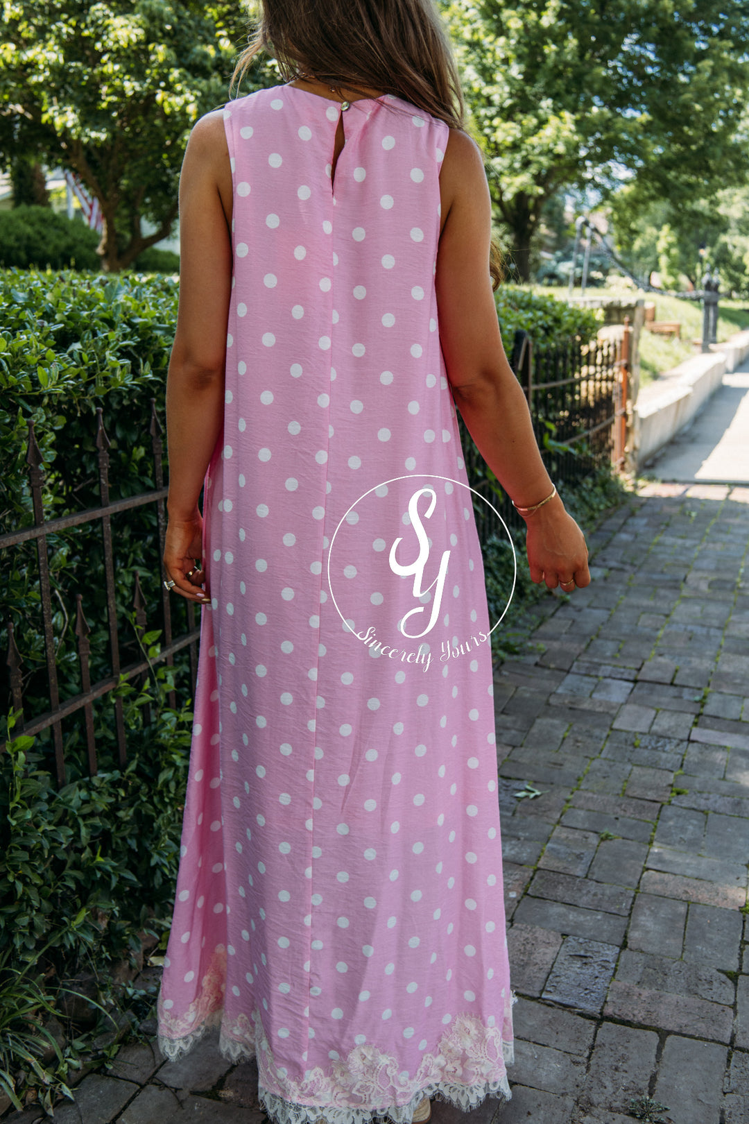 Sweet Spots Dress - Pink
