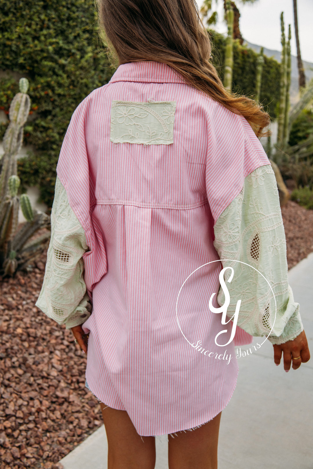 Lacey Stripe Jacket - Pink Stripe Multi