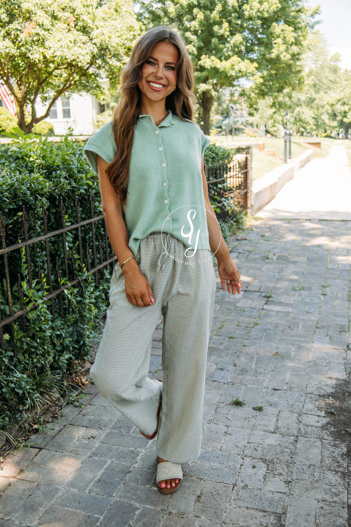 Made For More Pant - Natural/Olive