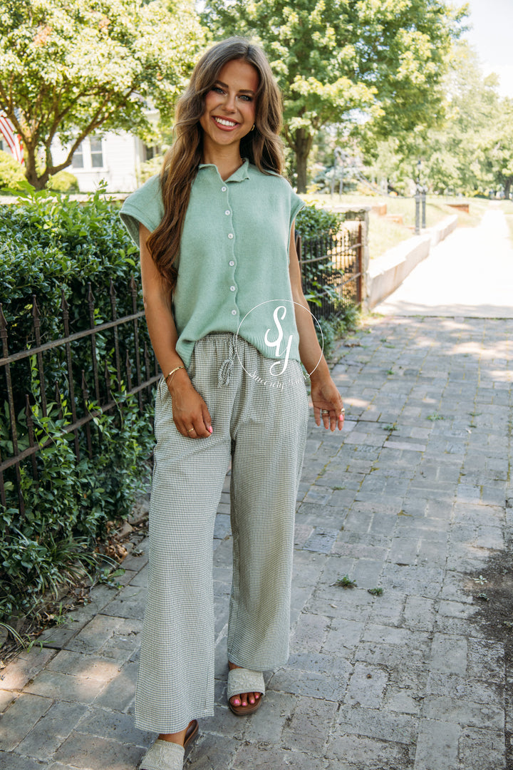 Made For More Pant - Natural/Olive