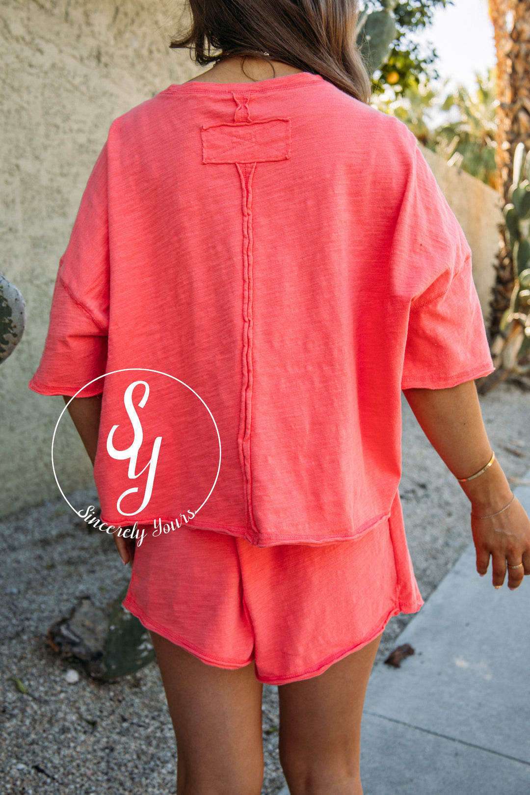 Daily Cutie Skort Set - Dk Coral