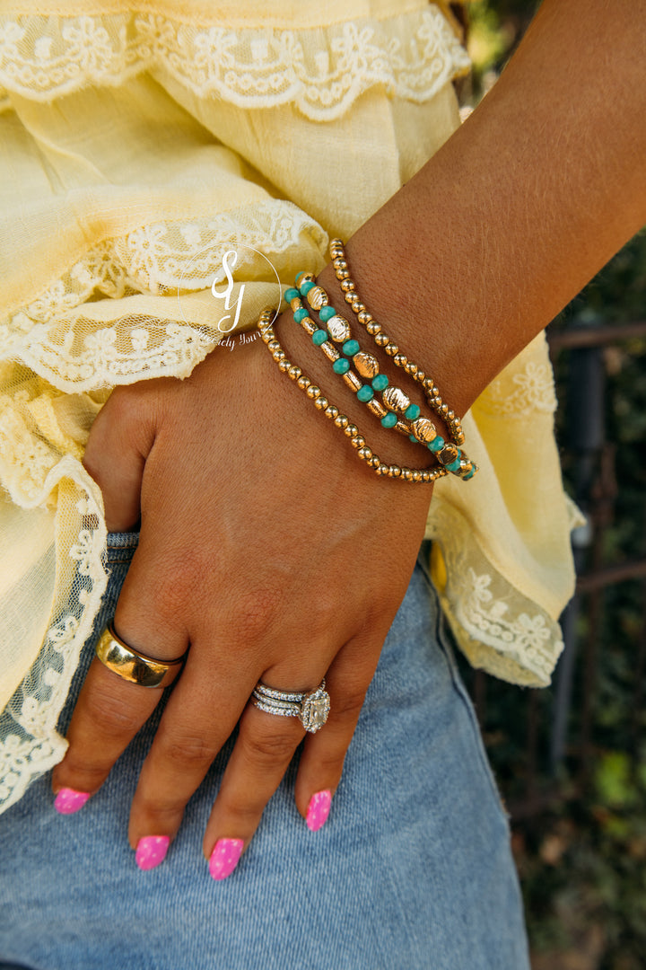 Vibrant Peace Stack Bracelet