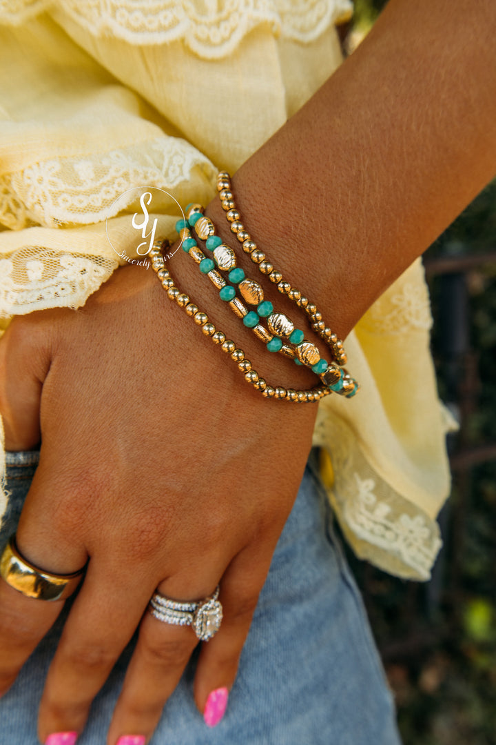 Vibrant Peace Stack Bracelet