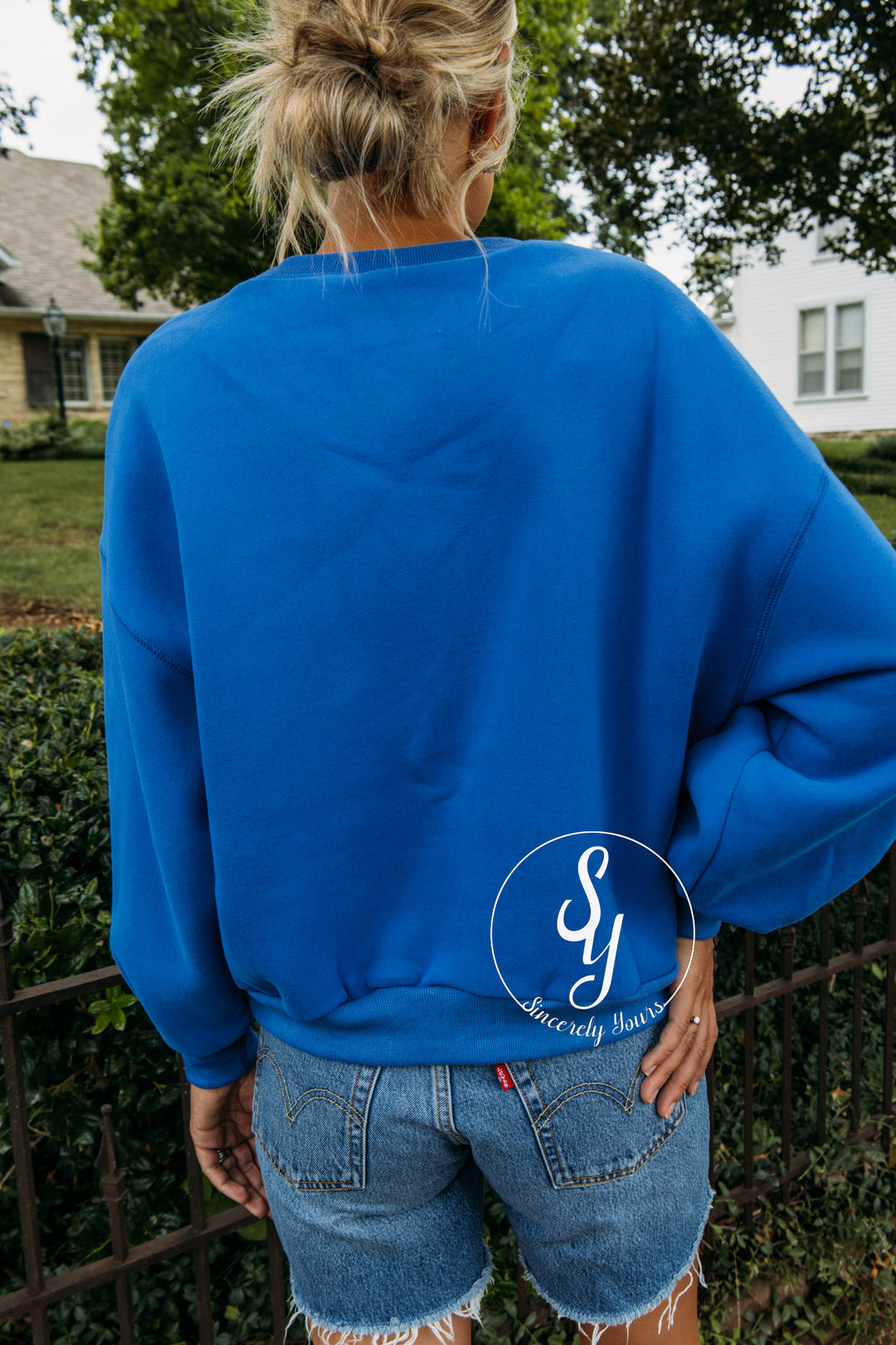 Game Day Ready Crewneck - Cobalt Blue