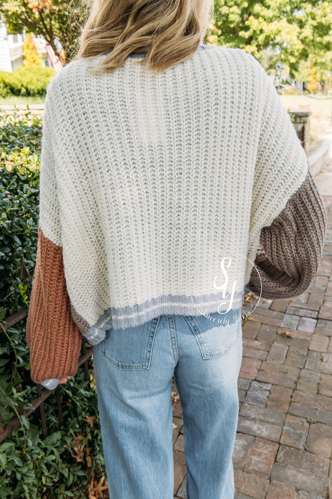 Snuggle On In Cardigan - Cream/Mocha